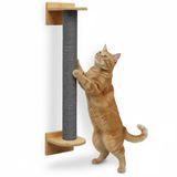 eyepower Omnideal 66 cm Wandkrabpaal - Katten Krabpaal met Muurbevestiging - Wandkrabber Klimboom Sisal en Bambou