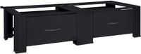 vidaXL Wasmachineverhoger 2 stuks Zwart 127 x 54,5 x 32,5 cm Staal