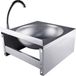 Saro Handwastafel met Kniebediening - Model JUSTIN - RVS - Grijs