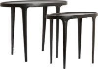 Light & Living Bijzettafel Arica - Zwart - 70x33x53cm - Modern