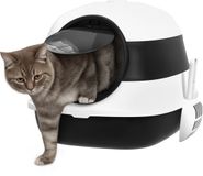 PawHut Kattenbak - ABS - 52x41x38cm - Zwart
