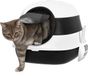 PawHut Kattenbak - ABS - 52x41x38cm - Zwart