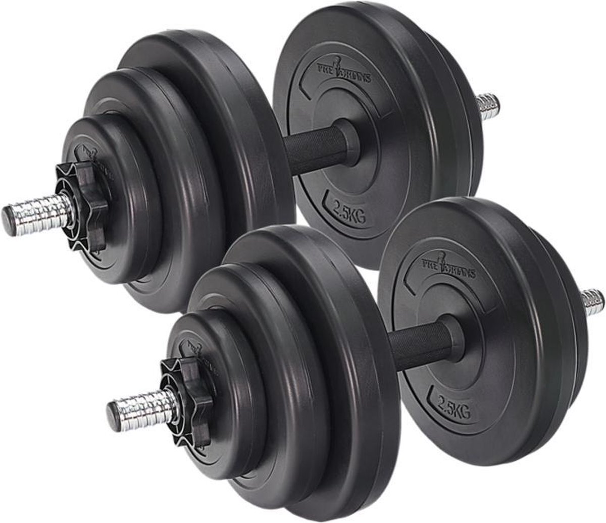 Viking Choice Halterset / Dumbbellset 20 kg kunstof 4x1,5 4x2,5 4x0,5 kg