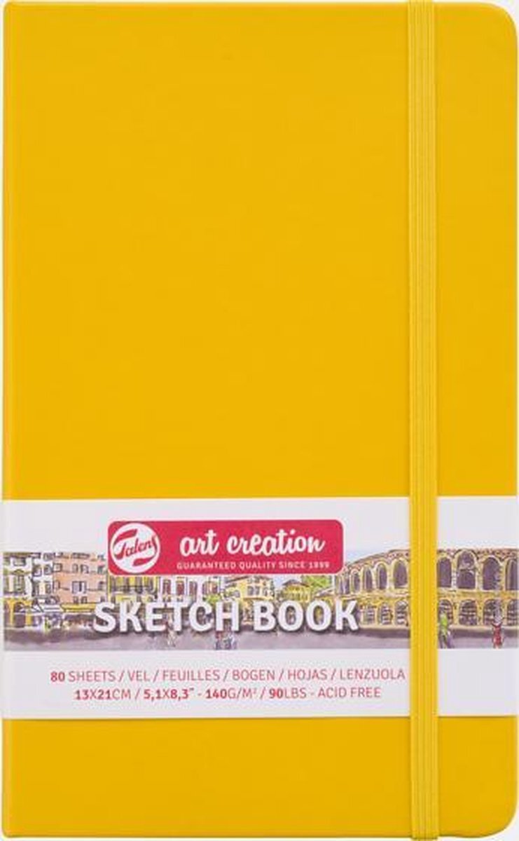 Talens Art Creation schetsboek Golden Yellow 13X21 140 gr