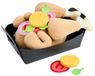 Haba Creative Play 2012309001 Braadkip, speelgoed grillkip van stof om te demonteren, accessoires voor kinderkeuken en winkel