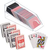Relaxdays Porte-cartes - 2 pièces - transparent - noir - plastique