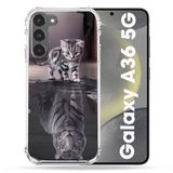 Cokitec Versterkte hoes voor Samsung Galaxy A36 5G Animal Cat Reflet
