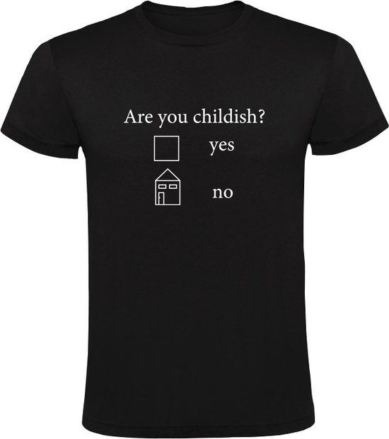 Are you Childish? Men's T-shirt - Black - Size L