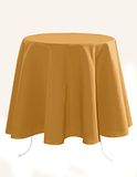 STOF Lovely CASA Tafelkleed – ø 180 cm – Curry – Nelson – Rond – Polyester