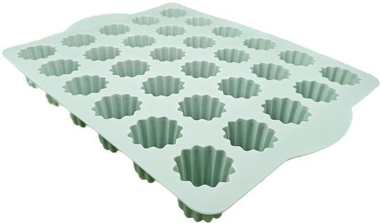 Siliconen pro Cannelés Bakvorm - 30 Vormen - Groen