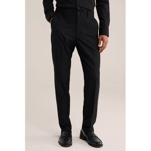WE Fashion slim fit kostuum - zwart