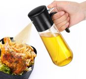 Euqvunn Vaporisateur d'huile, Vaporisateur d'huile en verre [Brouillard fin et filtre anti-colmatage] Vaporisateur d'huile pour huile de cuisson, friteuse à air, four, grill, salade, huile/vinaigre/sauce, petit portable 280 ml