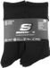 Skechers 6pk Core Crew LG Socks, Unisex, Zwart, Maat 43-46