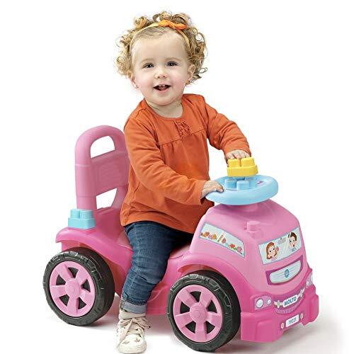 M MOLTO 3 in 1 Ride On + Blocks Set Game (Roze)