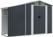 Abri de jardin 277x93x179 cm acier galvanisé couleur anthracite