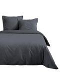 Dekbedovertrek 200 x 200 cm 100% katoen Oeko-Tex gecertificeerd kleur leisteen model Eden
