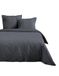 Dekbedovertrek 200 x 200 cm 100% katoen Oeko-Tex gecertificeerd kleur leisteen model Eden