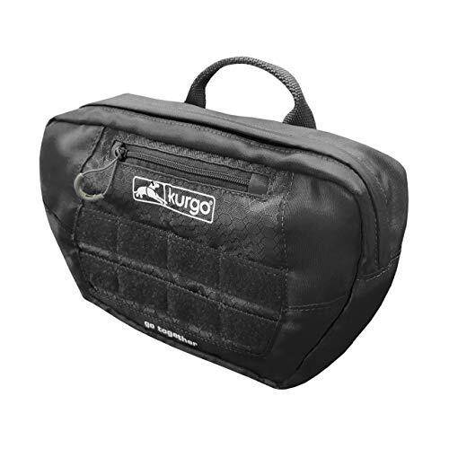 KURGO RSG Pack Fietstas hecht aan RSG Harnassen en Active Utility Belt, Duurzaam, MOLLE Compatible, Zwart