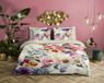 Descanso Dekbedovertrek Bloemen Lits Jumeaux 240x200/220 cm Ecru Katoen Satijn