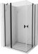 Mexen Mist Duo cabine de douche articulée 120 x 85 cm, transparent, noir