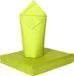 Givi Italia Feestelijke servetten - 25x - limegroen - 3 laags - 33x33cm