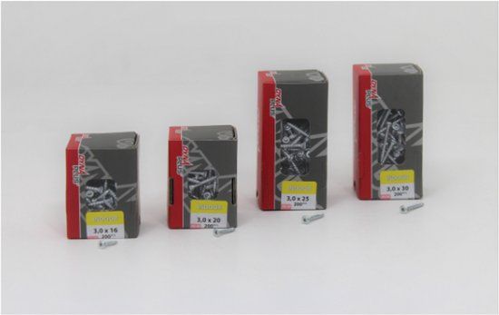 Dynaplus - Unischroeven - Torx 20 platkop - 4 x 50mm/30 - Verzinkt (1500 stuks)