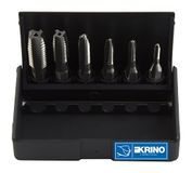 Krino 19020210 Set 6 HSS mazen met zeskantige aansluiting 1/4 voor staal en metaal