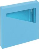 Carnet A6 avec stylo bleu dans une boîte