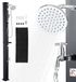 Vevor Solardouche 40 L, Tuindouche 2290 Mm, Buitendouche Met Hand- en Voetkraan, Warm- en Koudwaterregeling, Zwembaddouche Max. 60 °C, Campingdouche voor Tuin, Zwembad, Strandzwembad, Zwart