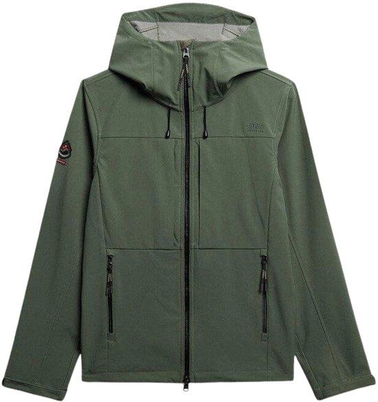Superdry Gewatteerde Softshell Trekker Jas Met Capuchon Heren L Freestyle Green