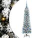 vidaXL Kunstkerstboom Wit 150 cm PVC en Metaal en Plastic