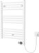 Plieger Elba Radiateur sèche-serviettes électrique – Chauffe-serviettes – Avec thermostat à horloge – 70,2 cm x 50 cm – 300 Watt – Blanc