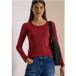 cecil Basic shirt met lange mouwen en ronde hals