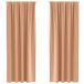 vidaXL Rideaux occultants à œillets 2 pcs Beige clair 260 x 140 cm