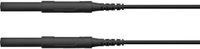 Schützinger Câble de mesure de sécurité Fiche 4 mm Fiche 4 mm 150,00 cm Noir 1 pièce(s)