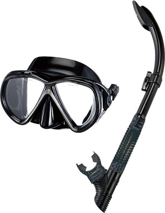 IST Martinique Duikbril en Snorkelset - Zwart/Zwart