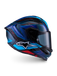 Alpinestars S-R7 Kinetis Helm Schwarz Blau Pink Fl Weiß Glänzend