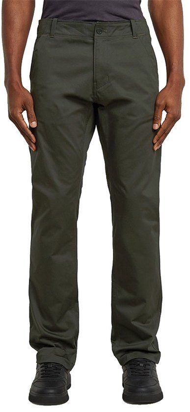 G-Star Mosa Straight Chino Heren Cargobroek Katoen Elastaan Regular Fit Asfalt W33/L34