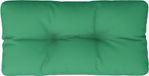 vidaXL Palletkussen - 70x40x12 cm - Polyester - Groen