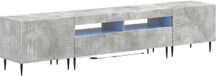 vidaXL 3-delige LED TV-kast Betongrijs Bewerkt hout