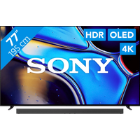 Sony 77'' Bravia 8 OLED 4K (2024) + Sony Bravia Theatre Bar 9 Zwart