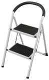 Merkloos Opvouwbare 2-Treden Ladder met Anti-slip en Klapbeveiliging