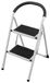 Merkloos Opvouwbare 2-Treden Ladder met Anti-slip en Klapbeveiliging