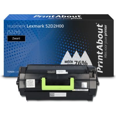 PrintAbout Compatible Lexmark 52D2H00 (522H) Toner | Black | High Yield