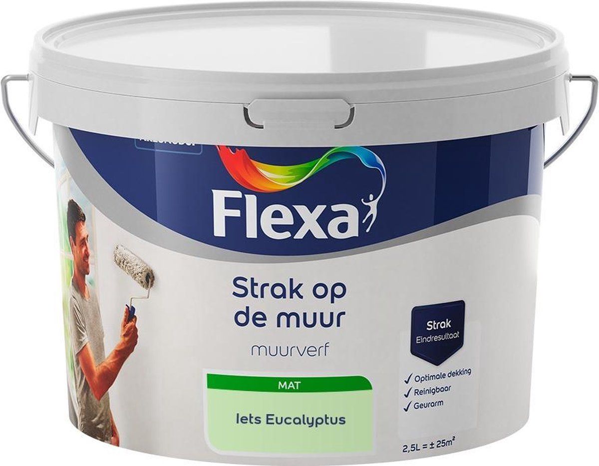 FLEXA Muurverf - Iets Eucalyptus - 2,5 liter