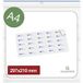 Quadrios 26SA163 Doppelseitige Klebepads Weiß