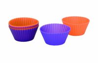 Ibili Muffinvormpjesset, 7 x 3,5 cm, 6-delig, siliconen, zilver