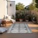 Elle Decoration Vloerkleed voor binnen en buiten, omkeerbaar tapijt, weerbestendig en waterdicht, modern boho-etnopatroon, geometrisch outdoortapijt voor tuin, balkon, terras, woonkamer, groen, 160 x