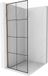 Mexen Kioto L paroi de douche Walk-in 70 x 200 cm, grille noir, or rose