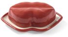 Serax Wouters & Hendrix Les Objets Mouleversants Lips schaaltje met deksel 18x12cm H6cm rood / wit